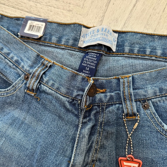 NWT vintage Steve & Barry’s jeans, size 14 short, bootcut flare - Picture 3 of 3